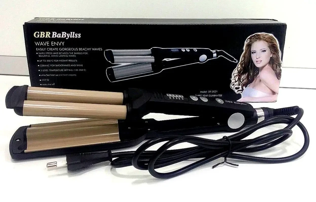 Потрійна плойка для волосся BaByliss DT-2021 — плойка для великих локонів (40)