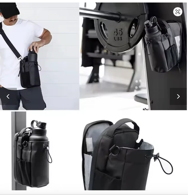 Універсальна магнітна сумка для пляшки з водою для спортзалу FG з плечовим ременем і кишенею для телефона (100)