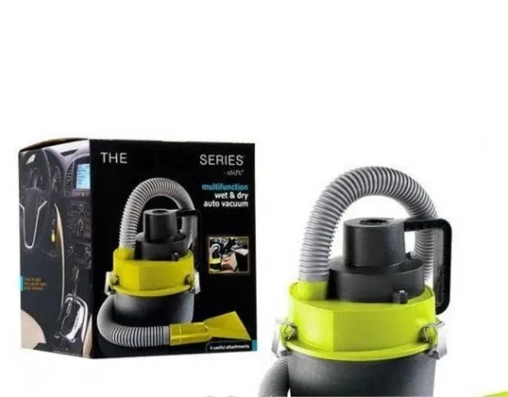 Автомобільний пилосос Black Multifunction Auto Vacuum 4 насадки 12 V (12)