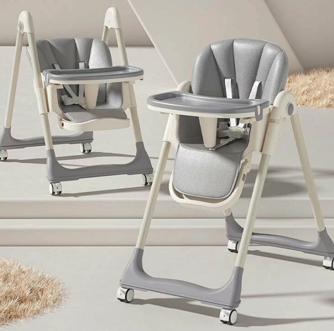 Дитячий стільчик для годування 2 в 1 з регулюванням висоти (1)