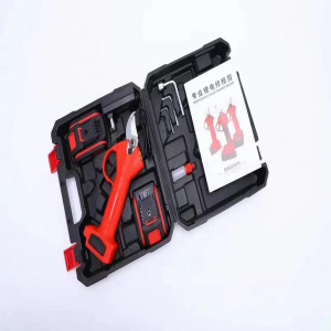 Секатор садовий акумуляторний 48 В червоний 2 АКБ X667 (10)