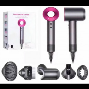 Фен для волосся із захистом від перегрівання іонізація повітря та магнітними насадками + нова насадка гребінь (20)