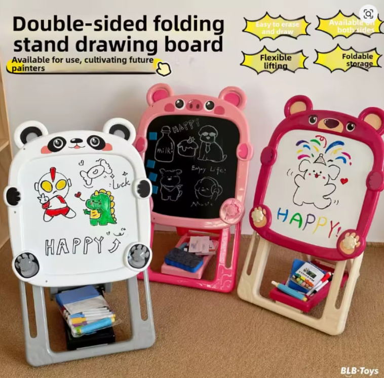 Дитячий мольберт для малювання та навчання з набором для малювання (20)