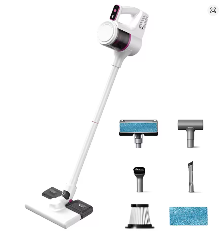 Бездротовий пилосос 4 в 1 для вологого та сухого прибирання, видалення кліщів, безліч насадок-щіток для дому, авто (8)